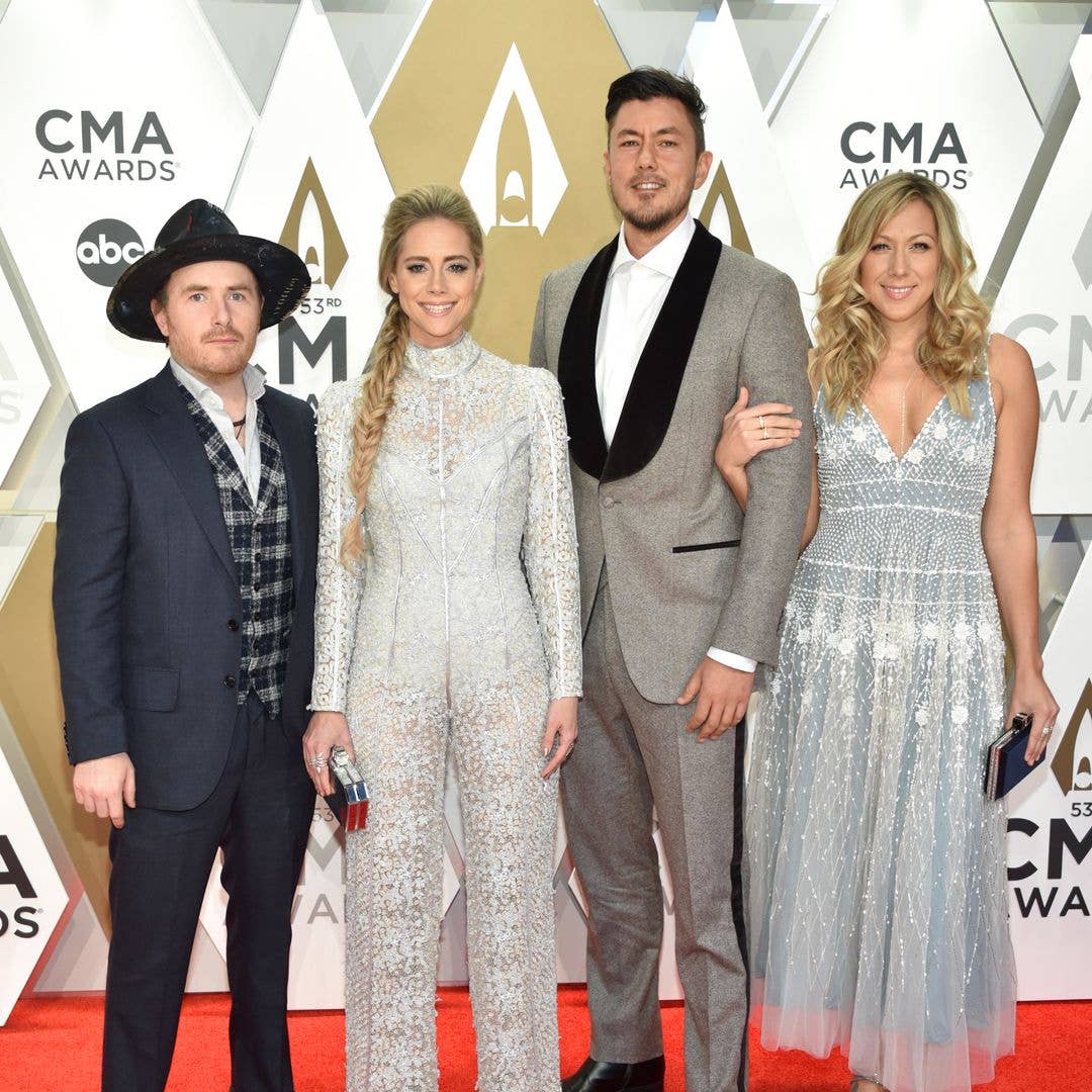 Jason Reeves, Danelle Leverett, Justin Young and Colbie Caillat of Gone West  attends the 53rd annual CMA Awards at the Music City Center on November 13, 2019 in Nashville, Tennessee.