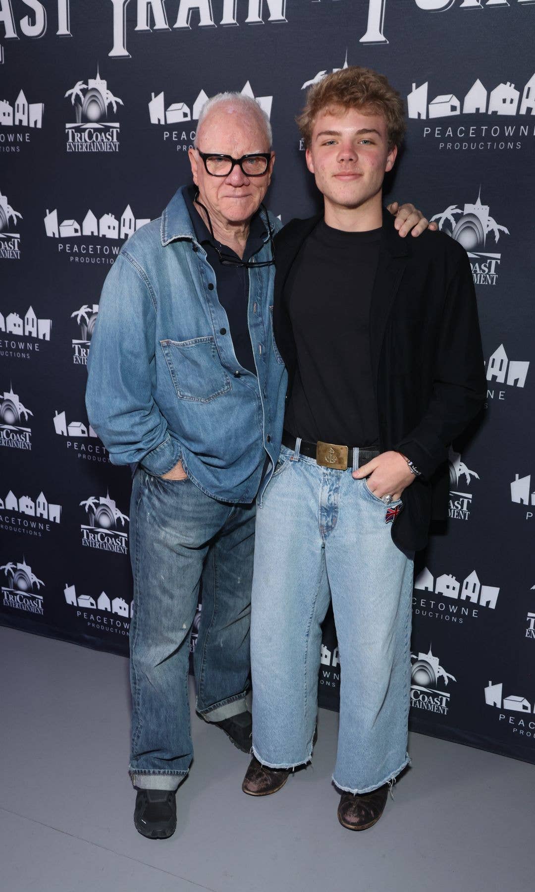 Malcolm McDowell with Seamus McDowell