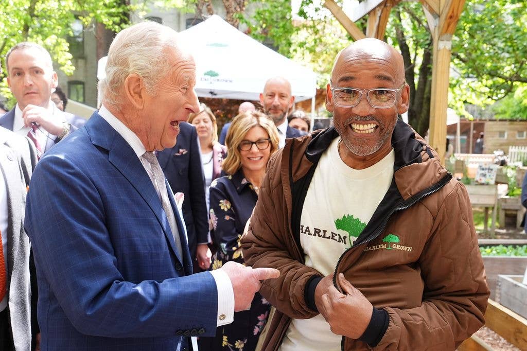 King Charles and Tony Hillery