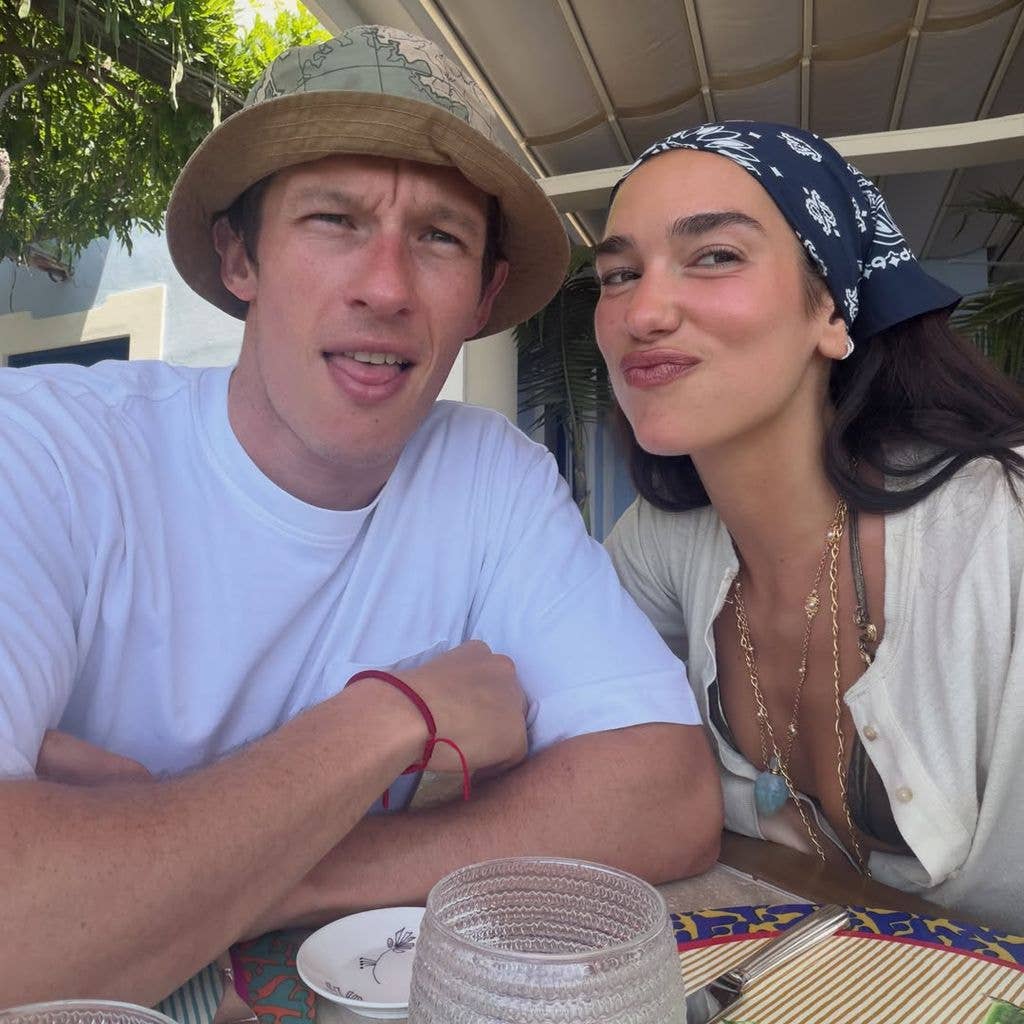 photo of dua lipa and callum turner on honeymoon