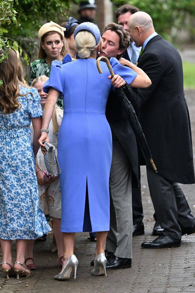 Zara Tindall hugging Edoardo Mapelli Mozzi