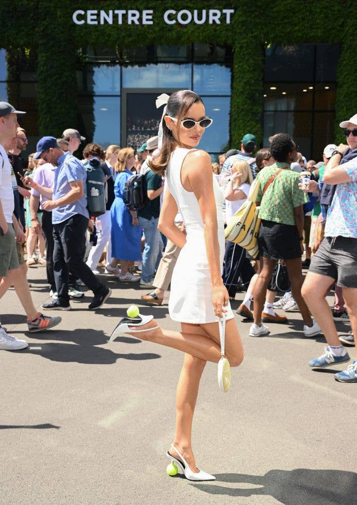 Maura Higgins at Wimbledon Day one 