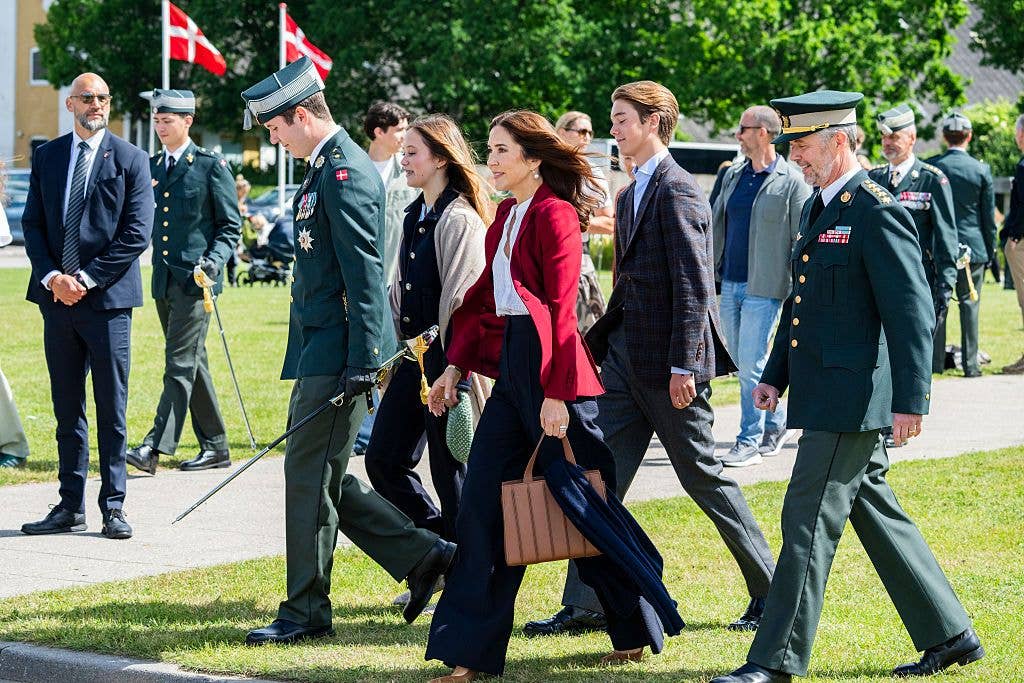 Crown Prince Christian was joined by his parents and siblings