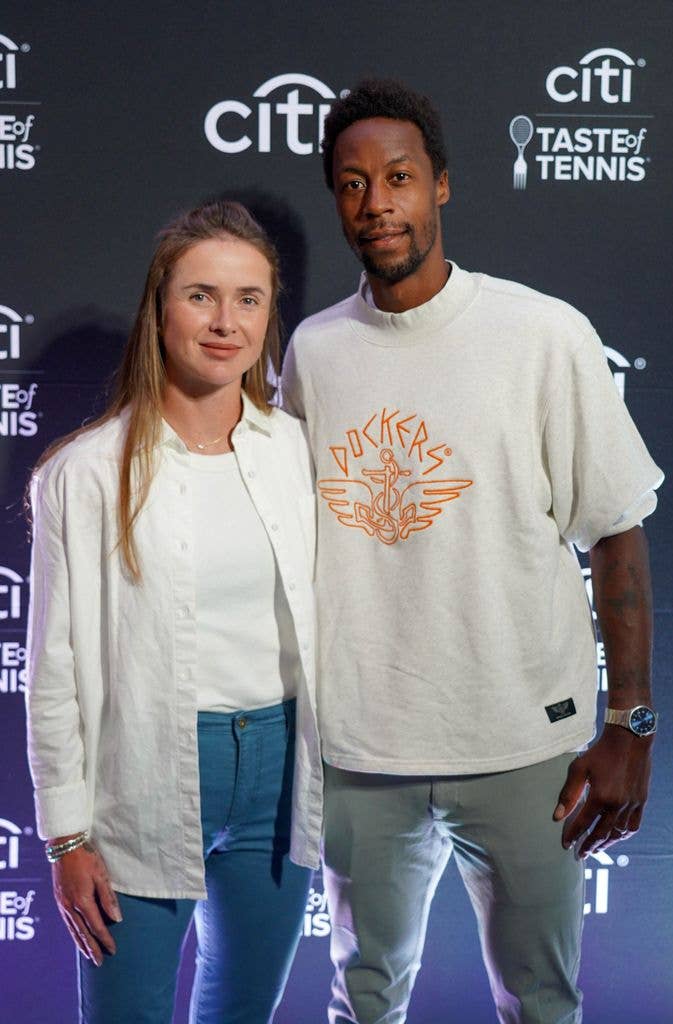 Elina Svitolina and Gael Monfils attends Citi Taste of Tennis Washington, D.C. 2023 at La Vie on July 30, 2023 in Washington, DC