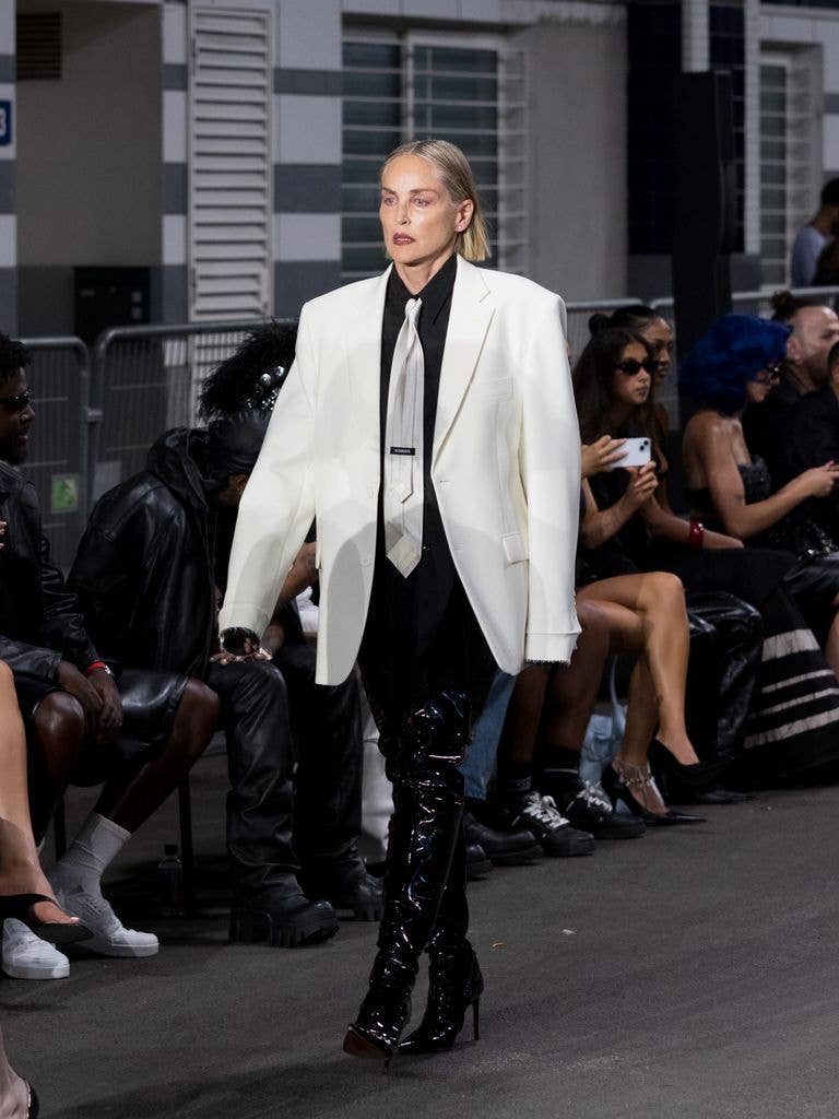 Sharon had a commanding presence on the runway