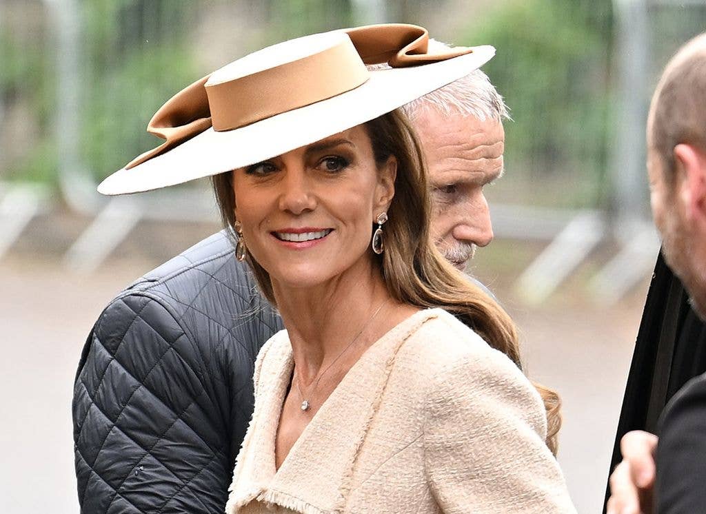 Princess Kate in a boater hat
