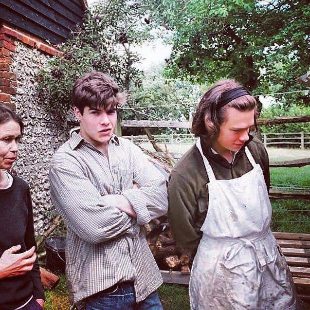 Sam used to have an active social media account full of photos with family like this one with his royal mother and brother 