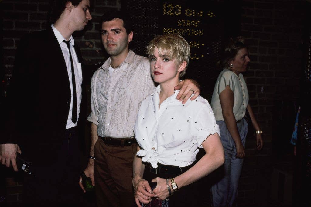 Madonna with her half brother Mario in 1995.
