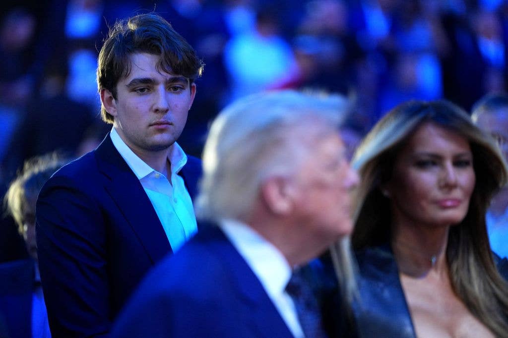 Barron Trump made a rare appearance