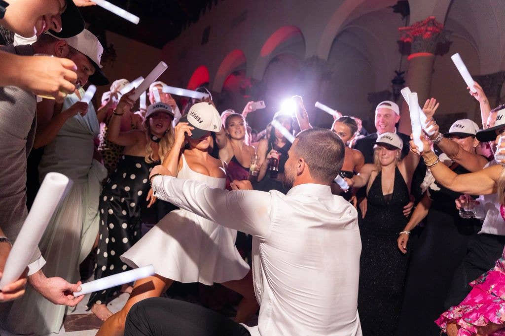 It seems the night was a big celebration for the couple and their loved ones