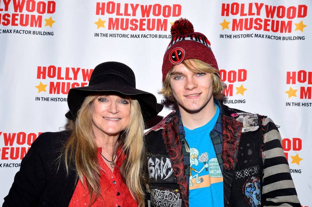 Susan Olsen and Michael Markwell at an exhibit dedicated to 'Back to the Future' in 2019.