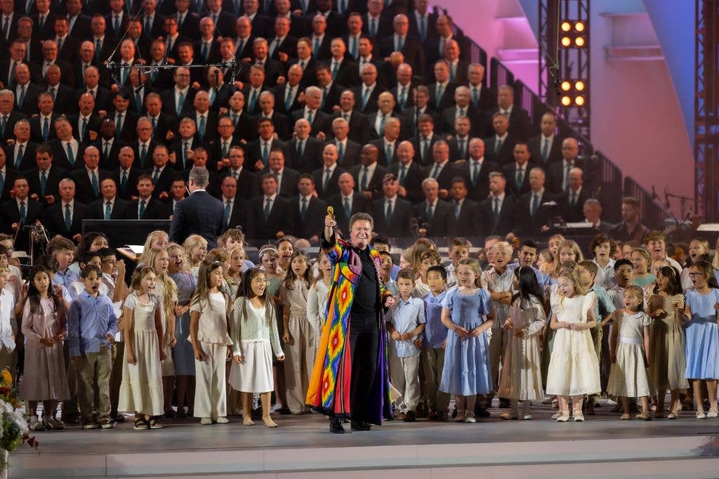 Donny Osmond performs at The Tabernacle Choir and Orchestra at Temple Square ‘Songs of Hope Benefit Concert’ on June 24 & June 25, 2026 in Los Angeles, California.

