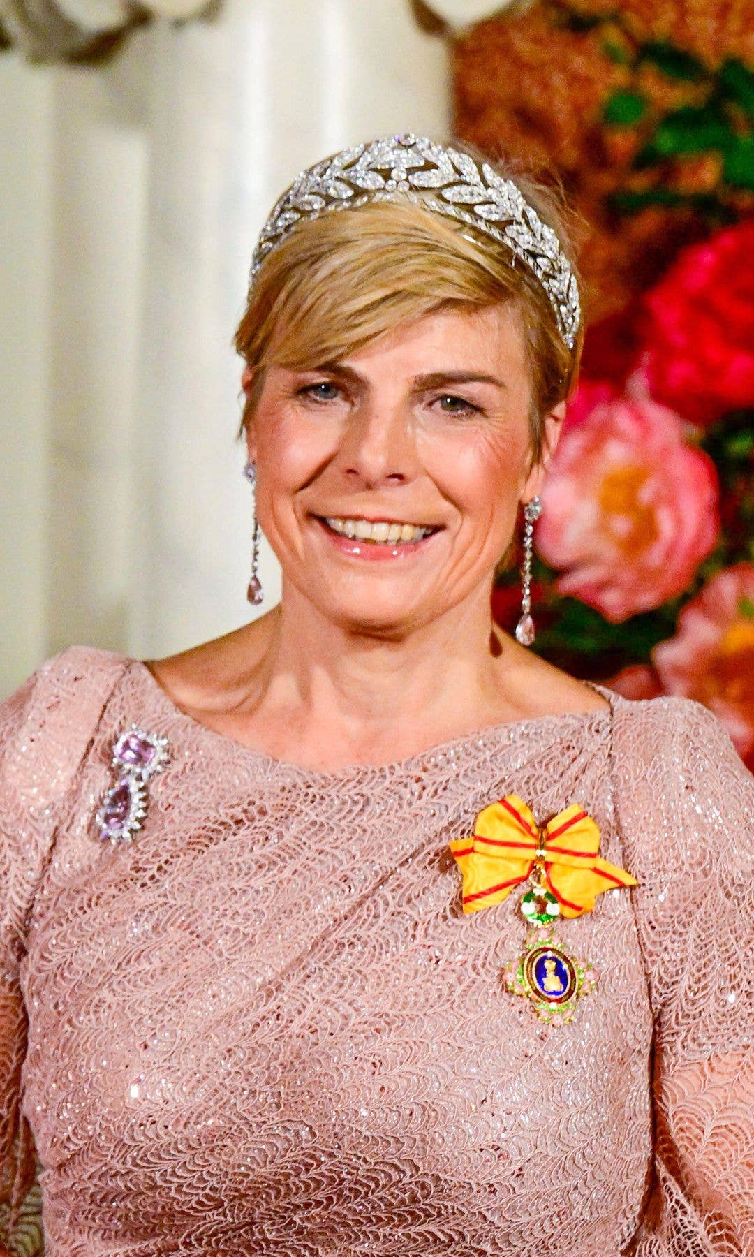 Princess Laurentien in a tiara