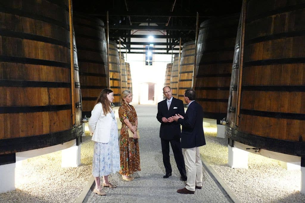 The Duke and Duchess of Edinburgh during a visit to Graham's Port Lodge in Vila Nova de Gaia, as part of their visit to Portugal. Picture date: Wednesday June 3, 2026.