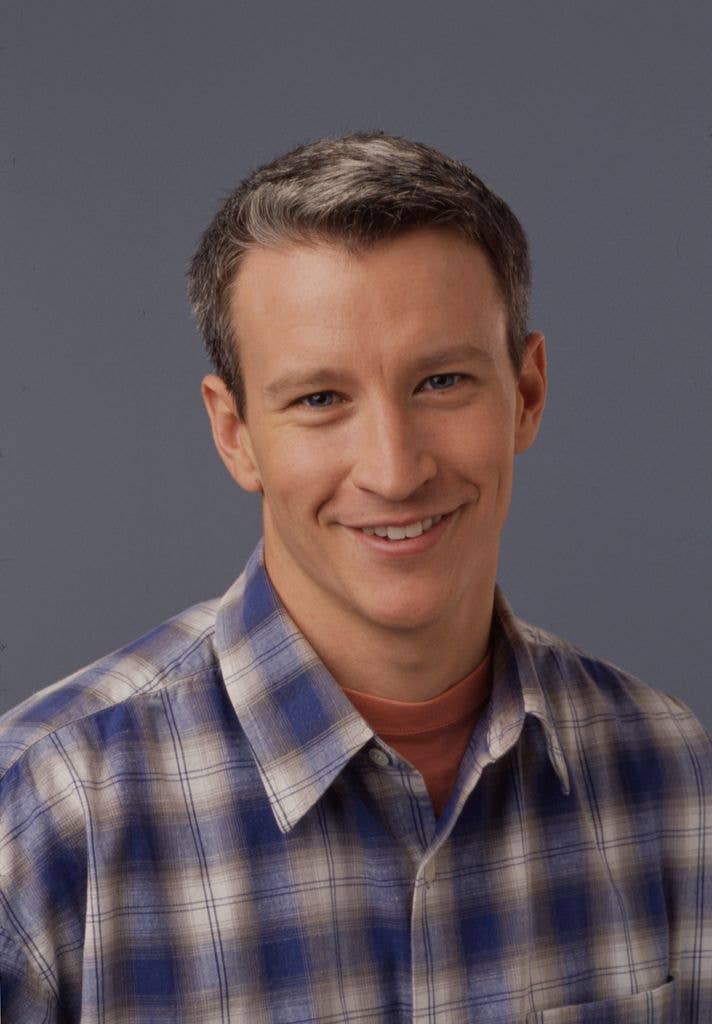 Anderson Cooper promotional photo for Walt Disney Television via Getty Images's 'World News Sunday' ca 1995