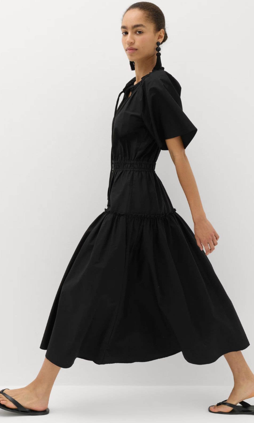 M&S Pure Midi Waisted Dress