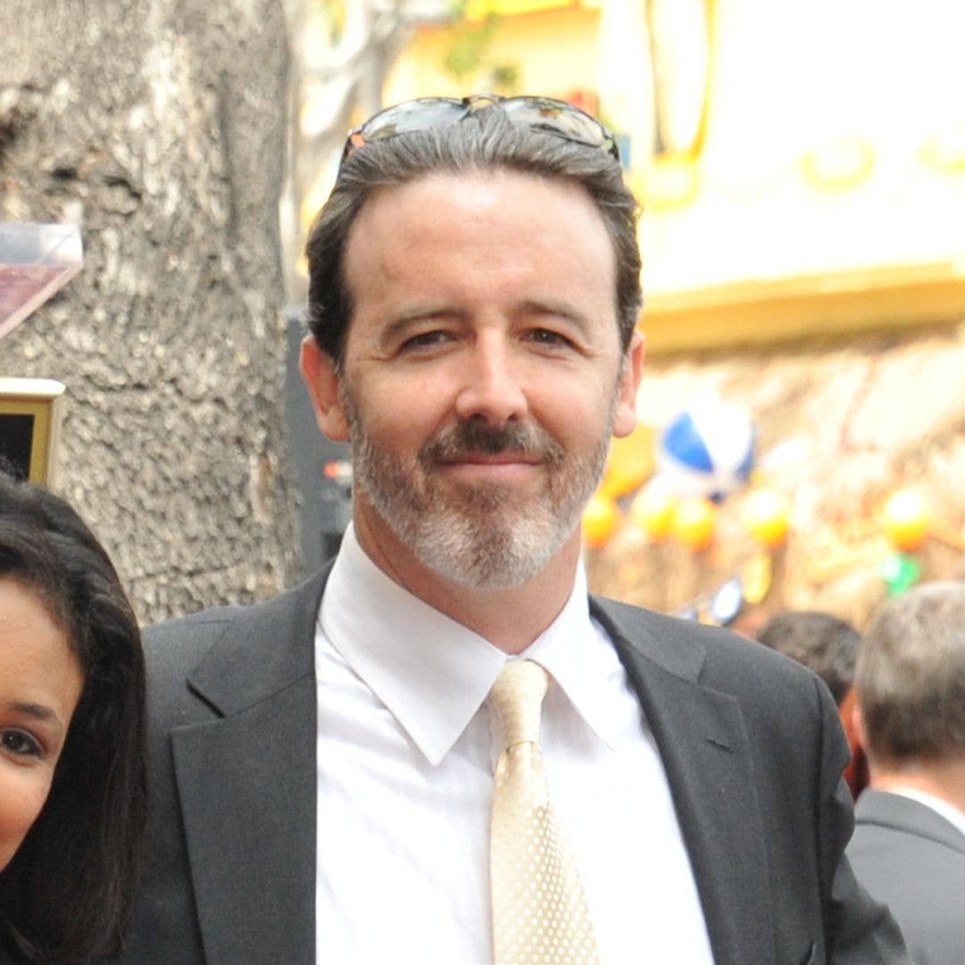 Actor John Cusack and family pose at Star ceremony honoring him with a Star on the Hollywood Walk of Fame.