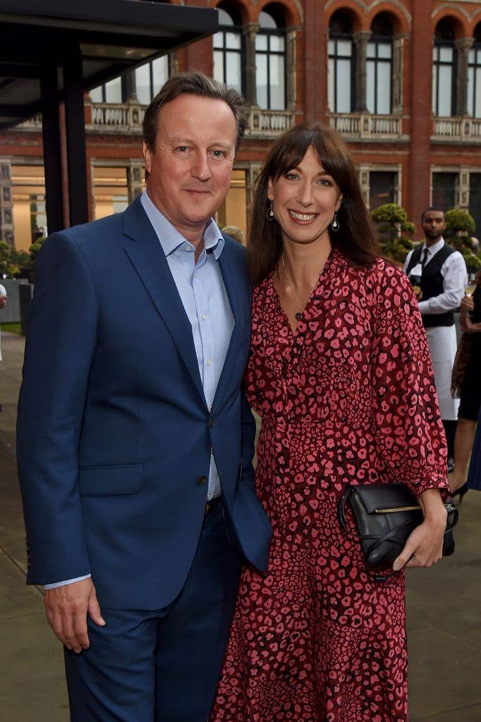David Cameron and Samantha Cameron attend The V&A Summer Party 2019 in partnership with Dior on June 19, 2019 in London, England