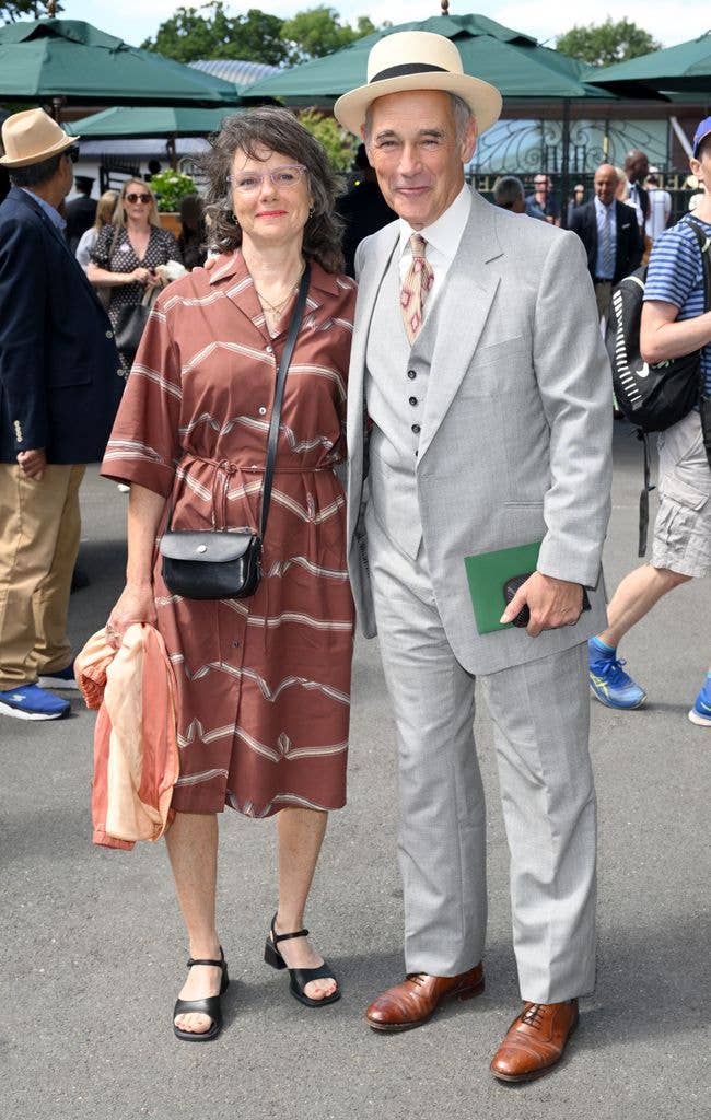Mark Rylance attends day one of the 2026 Wimbledon Tennis Championships at the All England Lawn Tennis and Croquet Club