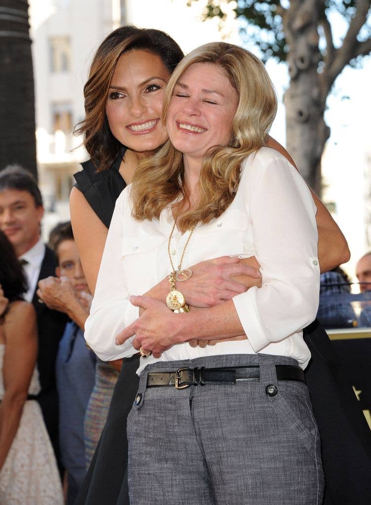 Mariska Hargitay and half-sister Jayne Marie Mansfield attend the ceremony honoring Mariska Hargitay with a Star on The Hollywood Walk of Fame on November 8, 2013 in Hollywood, California.