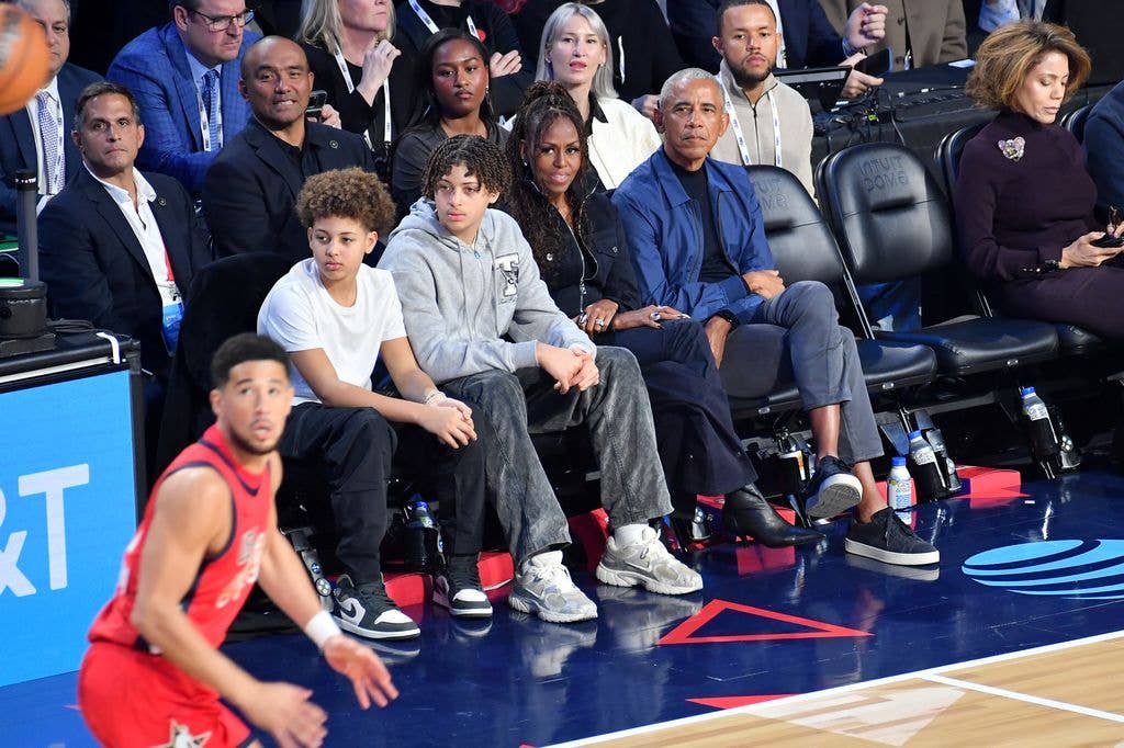sasha michelle barack obama nba