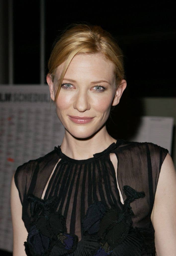 Cate Blanchett in a black dress at Toronto International Film Festival.