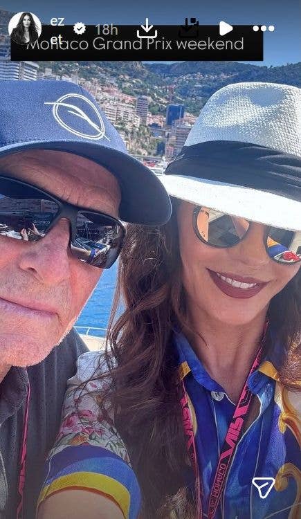 Catherine Zeta-Jones and Michael Douglas were in Monaco for the Grand Prix weekend