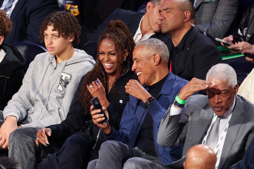 Michelle Barack Obama at The 2026 NBA All-Star Game