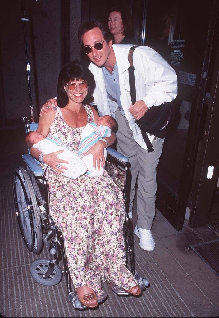 Adrienne Barbeau during Adrienne Barbeau & Husband Billy Van Zandt Became Proud Parents of Twin Sons Walker Steven Barbeau Van Zandt & William Dalton Barbeau Van Zandt at Cedar Sinai Hospital in Los Angeles.