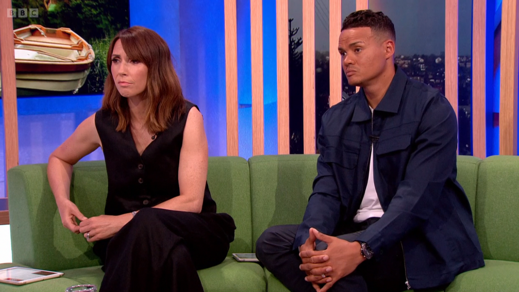 Alex Jones and Jermaine Jenas on The One Show