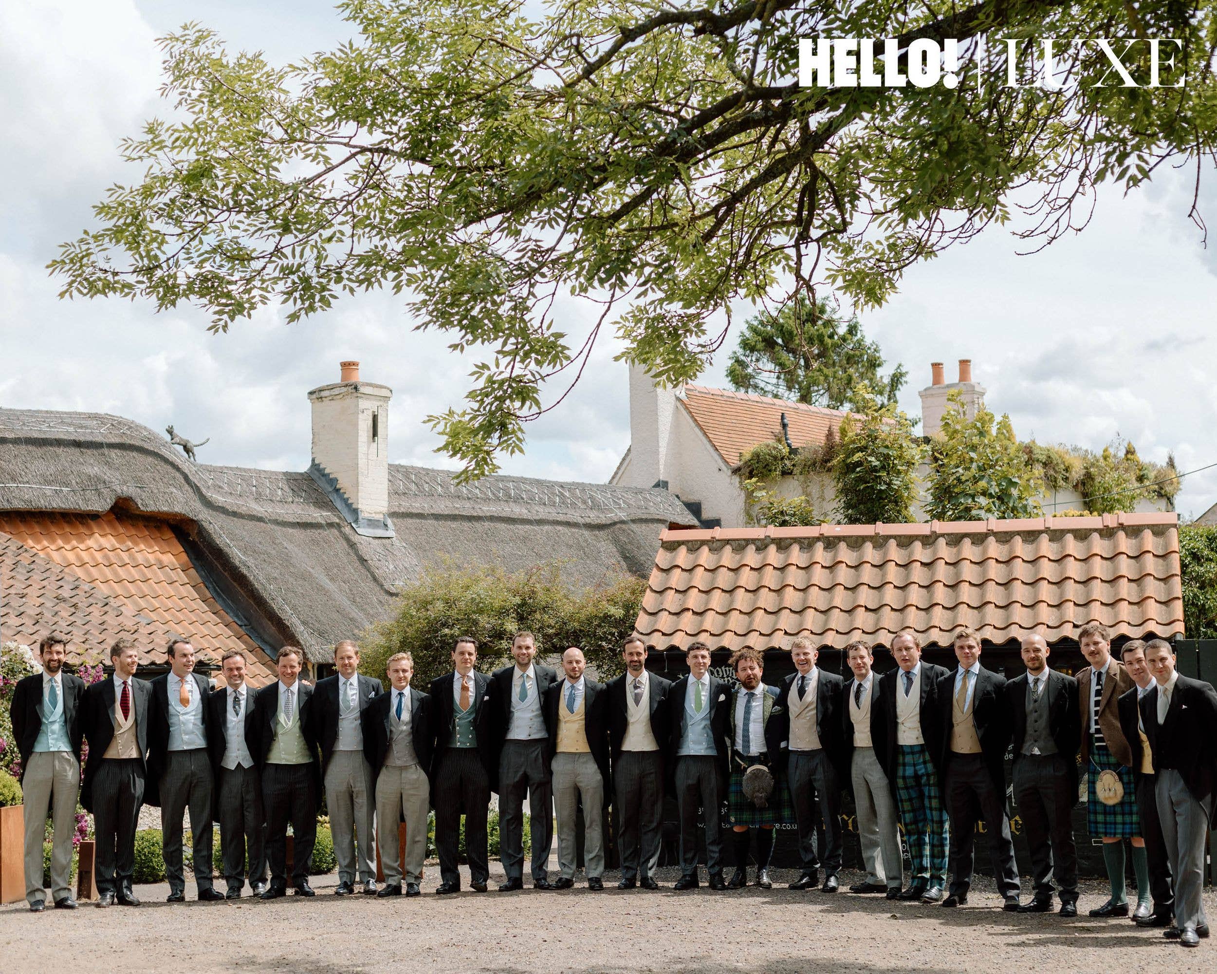 Nico Maculey and his groomsmen 