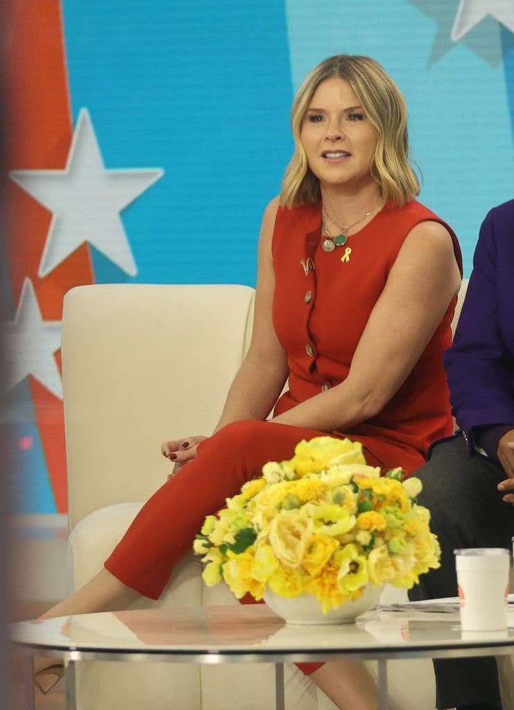 Jenna Bush Hager is seen at the "Today" show in Uptown, Manhattan on March 03, 2026 in New York City. (Photo by Jose Perez/Bauer-Griffin/GC Images)