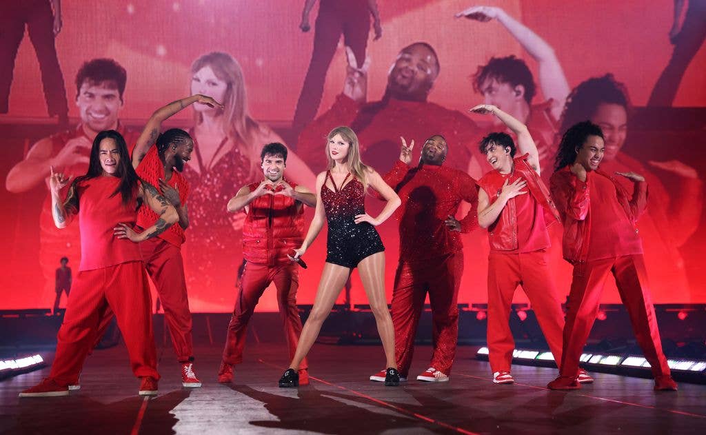 Taylor Swift performs onstage during The Eras Tour at La Defense on May 09, 2024 in Paris, France.