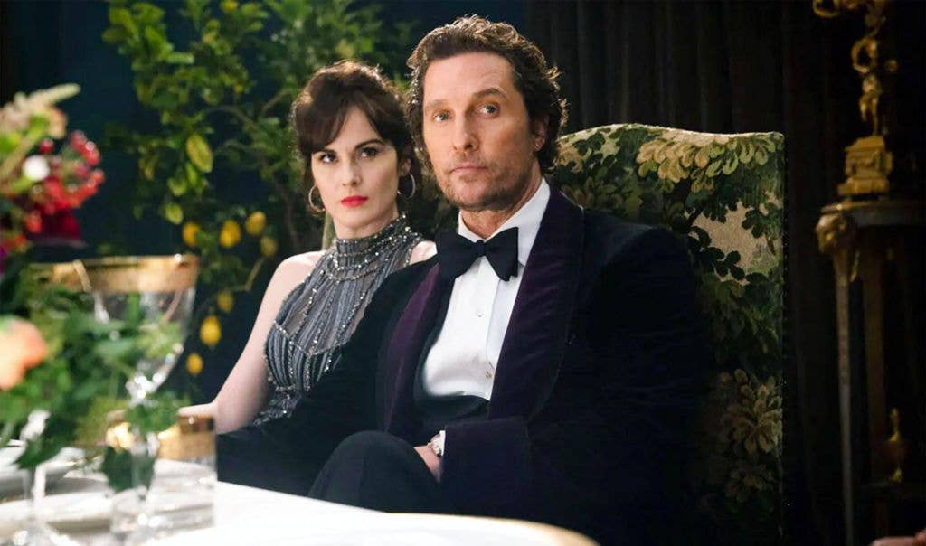 Michelle Dockery and Matthew McConaughey in THE GENTLEMEN