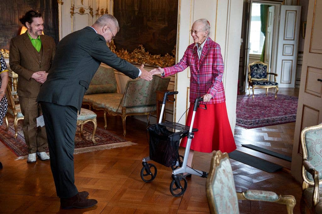 Queen Margrethe arrives at the awarding of the "Prince Henrik Prize" 