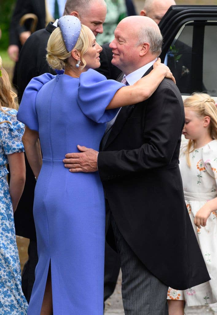 Zara Tindall at the Royal wedding of Peter Phillips and Harriet Sperling