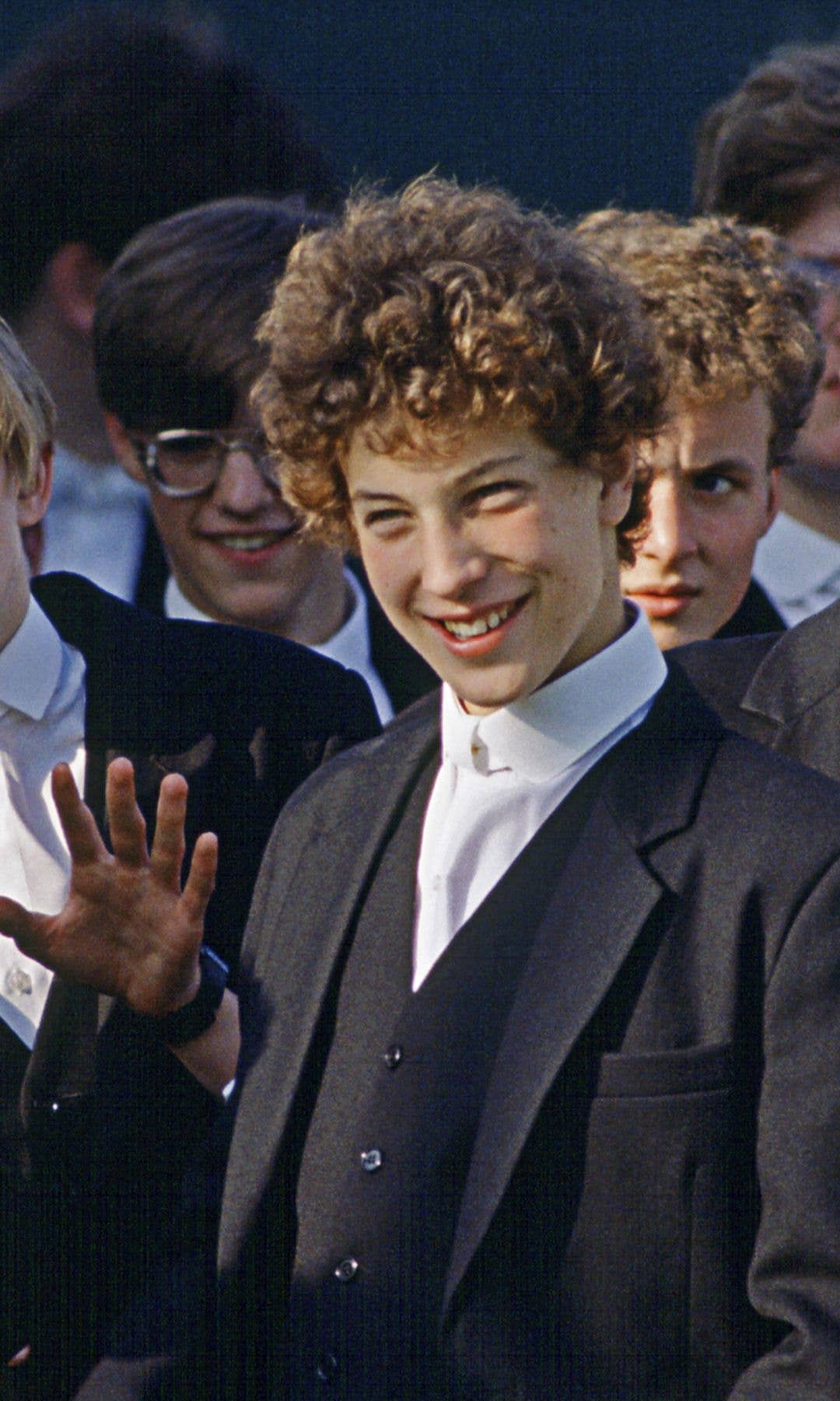 Lord Frederick Windsor (centre) attending the Eton Boys' Tea Party At Guards Polo Club, Windsor, in 1994
