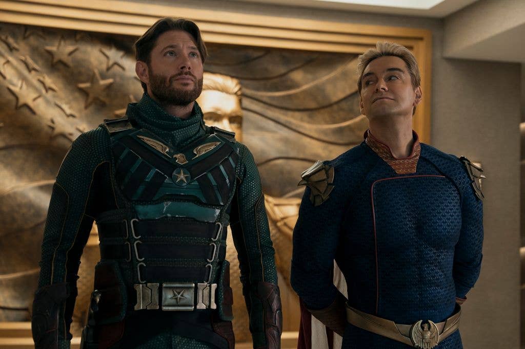 Jensen Ackles (Soldier Boy), Antony Starr (Homelander) in The Boys Season 5