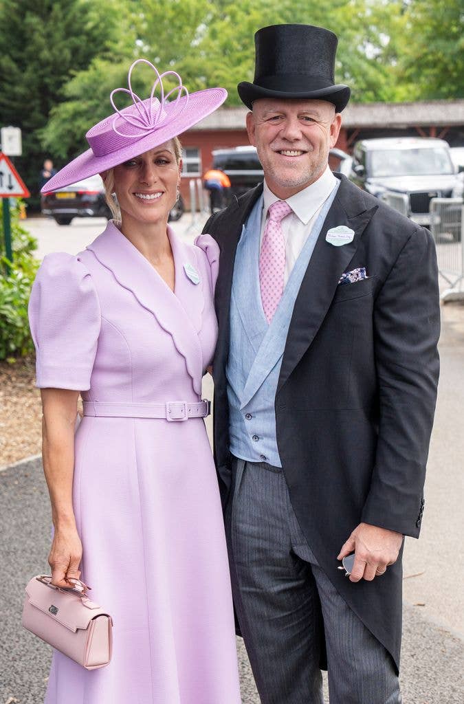 A photo of Zara and Mike Tindall at Royal Ascot