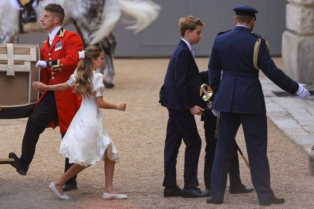 Princess Charlotte looked adorable in her all white look
