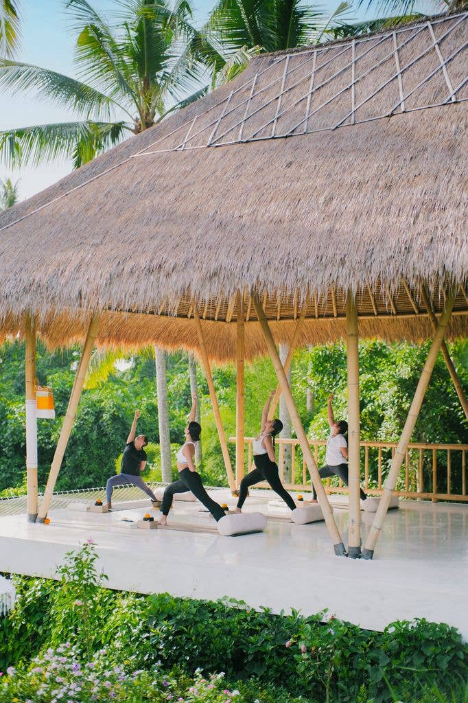 The stunning yoga pavillion