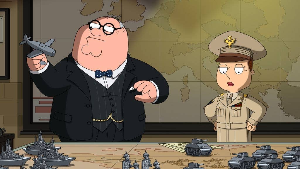 In this three-act parody of prominent historical eras, the Griffins take a humorous look at The French Revolution, the American Civil War, and World War II in the all-new "High School History" season finale episode of Family Guy