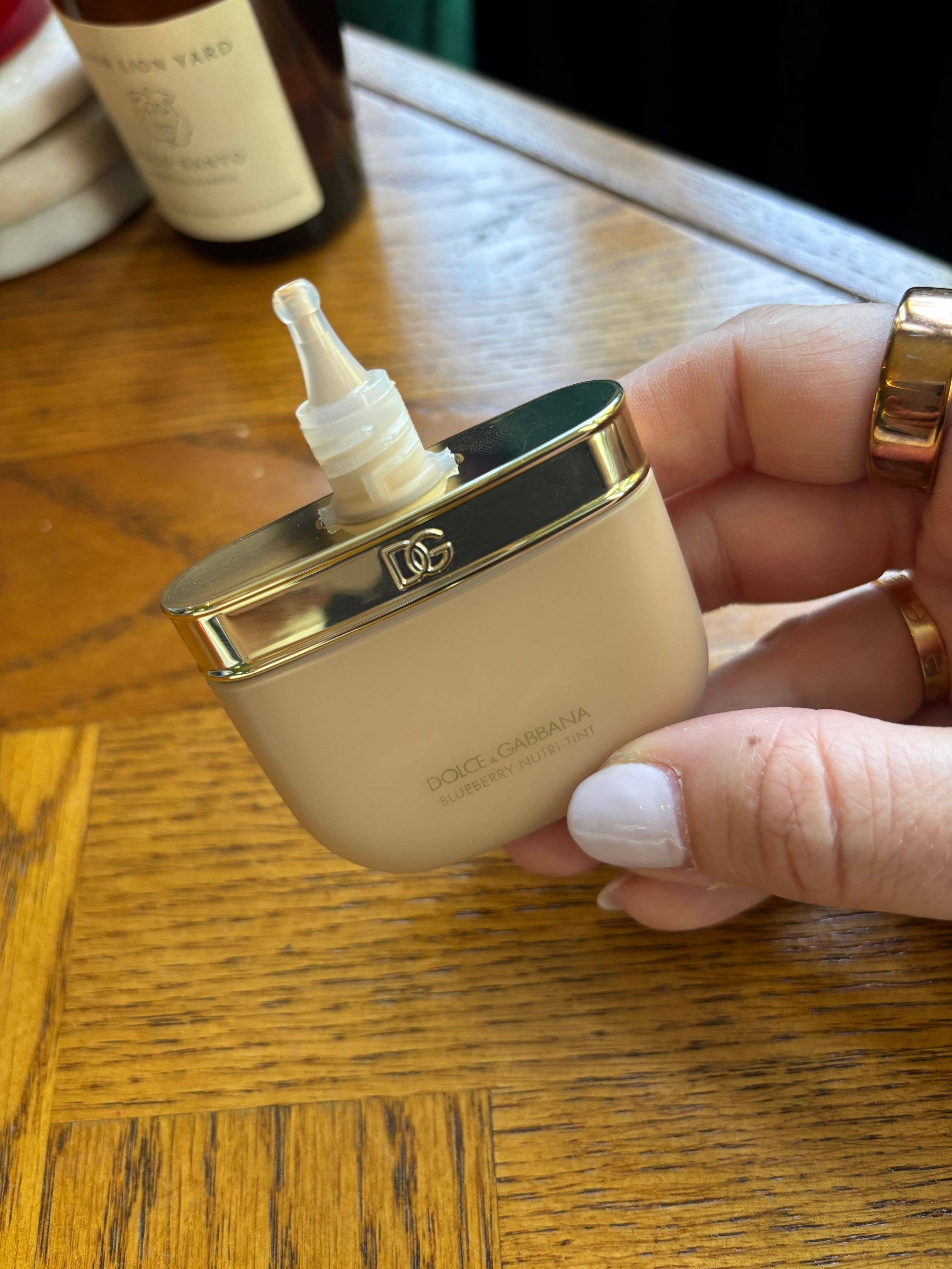 skin tint with the lid off 