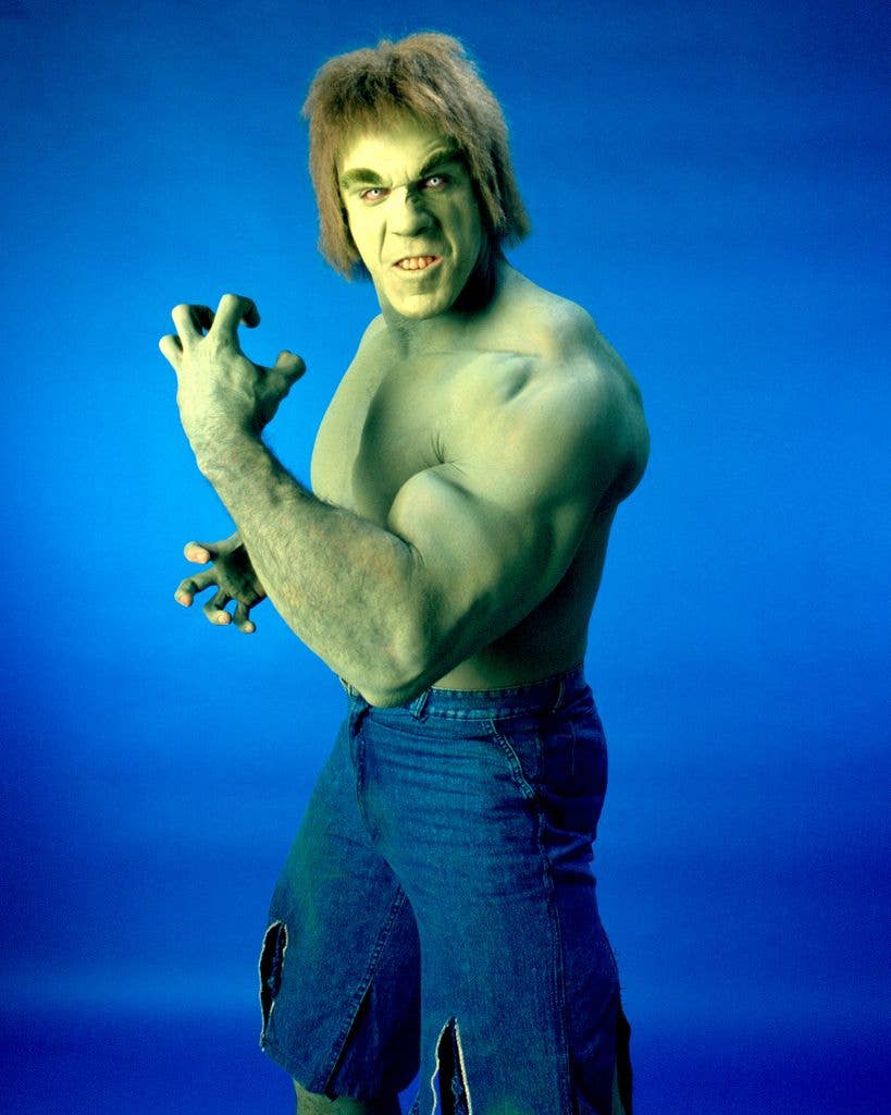 Lou became a global star playing the green-skinned superhero in The Incredible Hulk television series from 1977 to 1982