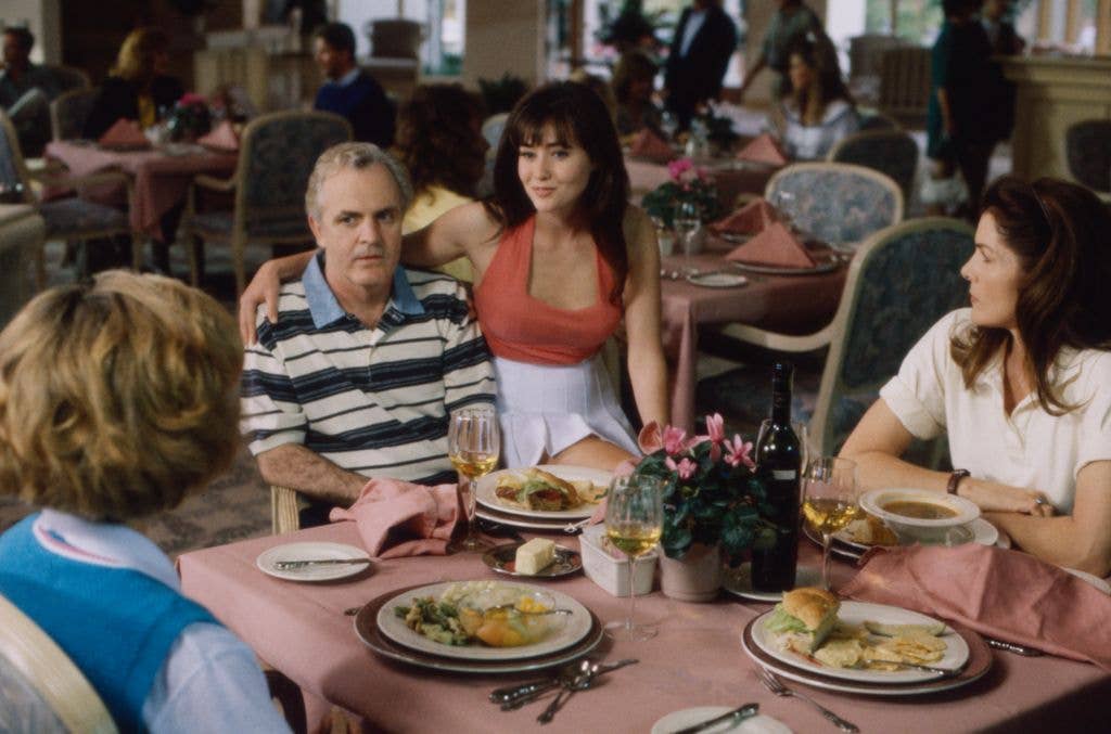 (L-R) James Handy, Shannen Doherty, Lois Chiles appearing in the ABC tv movie 'Obsessed' 1992