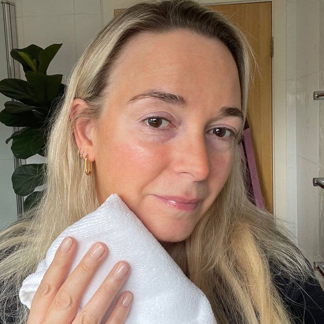 Since skipping the morning cleanse Fiona's skin is looking calmer and more comfortable