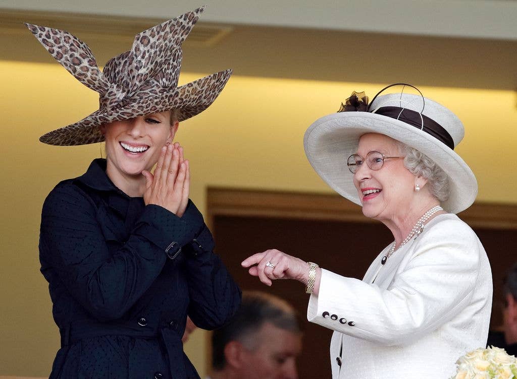 Zara's statement hat in 2007