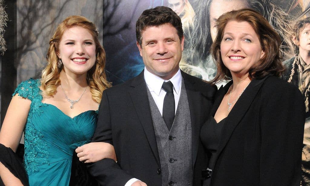 Sean Astin, Ali Astin and Christine Astin at the premiere of 'The Hobbit: The Desolation of Smaug'.