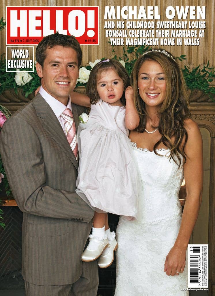HELLO! covered Michael and Louise's wedding in 2005