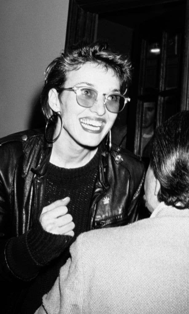 Paula Ciccone at Le Monde Restaurant in New York, dated 1985.